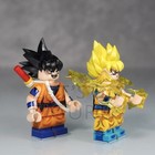 Custom Printed Goku Minifigures  set Of 2  Lego Dragon Ball Z