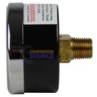 1 8  Npt Air Pressure Gauge 0-100 Psi Back Mount 1 5  Face Black Steel Case