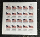 Usps 1 Sheet Of 20 Stamps Usa National Flag Stamps 2025 First Class Mail