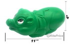 11  Plastic Piggy Bank  green  Saving Money The Fun Way Tuff Pig Big -  1 Pack 
