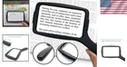 Large-viewing 3x Magnifier In Wide Rectangular Design - Lightweight   Durable