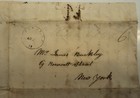 Stampless Cover 1828 Rahway Nj To New York City Letter James Buckley