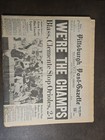 Original 10 14 1960 Pittsburgh Press World Series Newspaper Pirates Win Champion