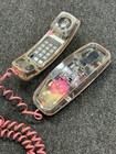 Vintage Transparent Conairphone Sw204al Pink Clear Translucent Telephone Y2k