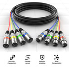 6ft 4 Channel Xlr Snake - Premium Xlr Male To Xlr Female Snake Cable For Live