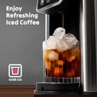 Black Hot And Cold Coffee Maker  Suitable For K Cups And Coffee Grounds 