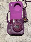 Fuji Instax Mini 9 Fujifilm Deep Purple Instant Film Camera With Case