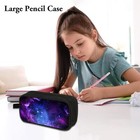 Double-layer Pencil Case With Handle Big Pencil Case Cute Printed Pencil Case