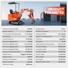 1 Ton Mini Excavator 13 5hp B s Pilot Control W  7 Attachments Tracked Digger