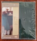 Home Trends Oblong 60  By 84  Cotton poly Tablecloth Willow-hunter Green Nip