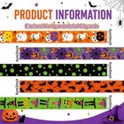 12 Rolls 60 Yards Halloween Wired Edge Ribbon For Wreath Bow Crafts