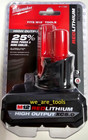 New Milwaukee 2447-20 M12 Cordless Compact 3 8  Crown Stapler  1  5 0 Ah Battery