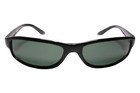 True Vintage Deadstock Classic Streamlined Rectangle Frame Black Sunglasses