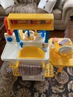 Vintage Fisher Price Child Size Play Kitchen   Accessories Gently Played With