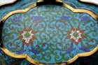 19c Chinese Gilt Cloisonne Enamel Floral Planter Pot 822g