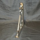    art Deco Nickel Skyscraper Shelf Bracket s  Heavy Solid Metal Geometric Corbel 