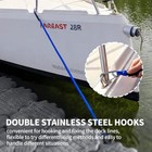 Bungee Boat Dock Line  Boat Rope Mooring Rope With Double 316 Stainless Blue