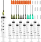 10ml Glue Applicator Syringe With 14g 16g 18g Blunt Tips     For Ink  Epoxy  Craft