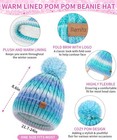 Remifa Womens 3-piece Winter Fleece-lined Pom Beanie Scarf  Gloves Set