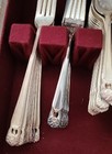 Vintage Rogers Bros 1847 Silver 80 Piece Eternally Yours Set Lined Wooden Chest