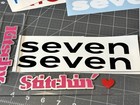 3 Pc  Seven Bikes Die Cut Vinyl Decal Set - Frame Down Tube   Head Tube