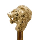 Gold Lion Shoehorn  Pearly Brown Shaft   Pasotti     Exclusive Handmade Craftsmans