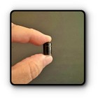 Geocache Container Nano Set Of 3 Black Color Magnetic Bottom