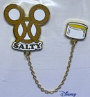 Disney Parks Pretzel Salty   Sweet Treats 2 Pin Set Sealed Booster Pack - New