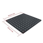 4 Pack 12 x12  Heavy Duty Black Metal Pegboard Panels Pegboard Wall Organizer