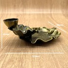 Backflow Incense Burner Lotus Leaf Frog Incense Holder Alloy Home Decor
