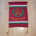 1970s 1980s Communist Hungarian Peoples Army  leading Platoon  Banner Ak Rifles