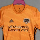 Houston Dynamo Jersey Mens Small Orange Mls Soccer Football Adidas Climalite