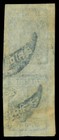 Nepal 1899  Siva    a Black   Tete-beche Pair  Scott   10a Used Vf-xf