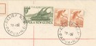 1956 Papua New Guinea Registered Cover Relief Nc To Usa Transit Cancels