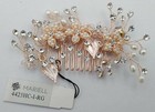 Mariell  new  4  Elegant Blush Pink Hair Comb  wedding  Prom  Party  beads  Cz s