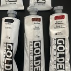 Golden Artist Colors Heavy Duty Acrylics 5 Fl  Oz  Lot Of 13 Tubes Brand New Bg3