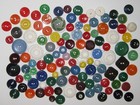 Vintage Lot 114 Fancy Colorful Plastic Buttons - Floral   Geometric Patterns