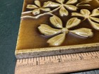 2 Antique Trent Tile Art Pottery Tiles Art Nouveau Floral Mantel Fire Place