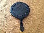 Vintage   Antique Bridgeford Cast Iron Griddle Black Trade Mark Symbol 8 5 Inch