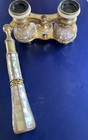 Antique French Mother Of Pearl   Brass Opera Glasses Binoculars Circa 1900