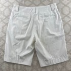 Nike Golf Womens White Dri-fit Bermuda Shorts Size 4 Performance Activewear