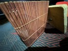 Handmade Wooden Bamboo Style Storage Box With Lid Rustic Decorative Unbranded