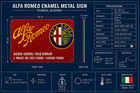 Alfa Romeo Emilia Romagna Heavy Metal Sign     60    40 Cm  23 6       15 7    