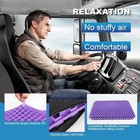 Gel Seat Cushion Set For Long Sitting Double Thick Office Desk Home Wheelchair