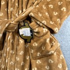 True Religion Sleepwear Robe Medium Beige Pockets Logo All Over Print New Nwt