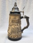 10-inch  deutschland  Beer Stein Made In Germany  Shows Multiple German Cities
