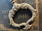 Vintage Large  8 5   Brass Double Dolphin Open Barrel Skeleton Key