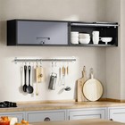 Wall-mounted Metal Storage Cabinet Garage Kitchen Wall Cabinet 120lbs Per Shelf