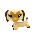 Custom Ooak Littlest Pet Shop Lps Dachshund Dog Yellow Heart Hand Painted