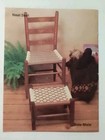 The Second Furniture Fan-fare 1986 Weave Lawn Chair Pattern Instructions Vintage